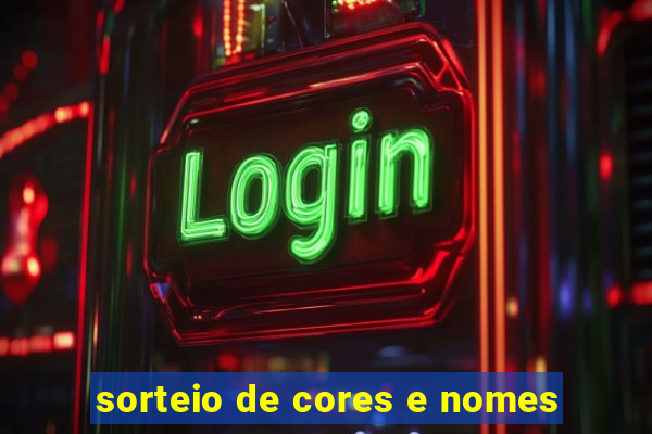 sorteio de cores e nomes